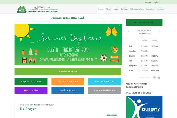 Jupiter Child theme site design template sample