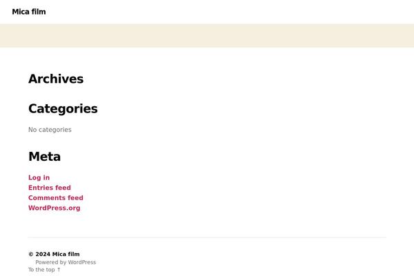 Twenty Twenty theme site design template sample