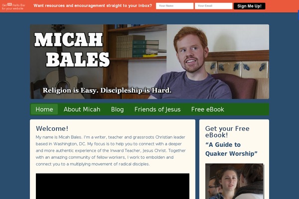 micahbales.com site used Inspiro