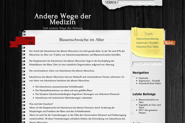 Anarcho Notepad theme site design template sample