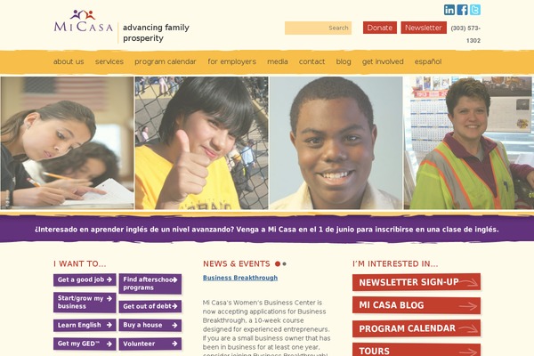 micasaresourcecenter.org site used Micasa
