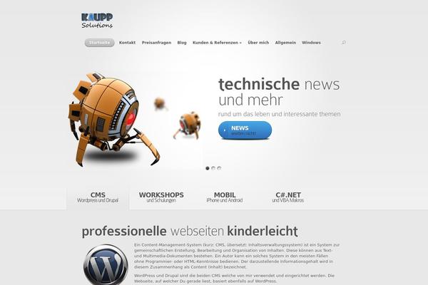 Nova theme site design template sample