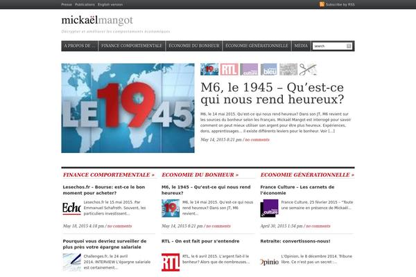 Daily Headlines theme site design template sample