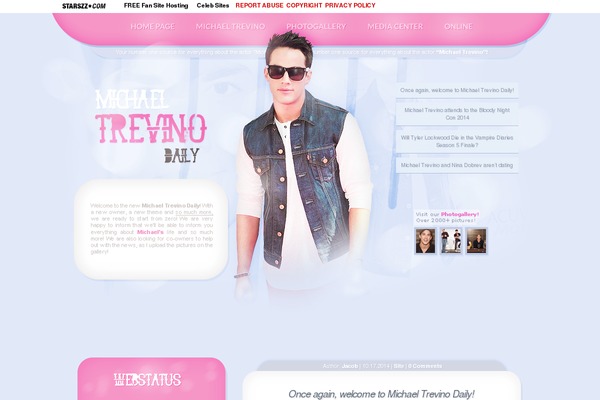 michael-trevino.org site used Mtr