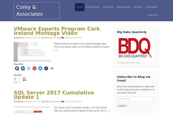 michaelcorey.com site used Consu