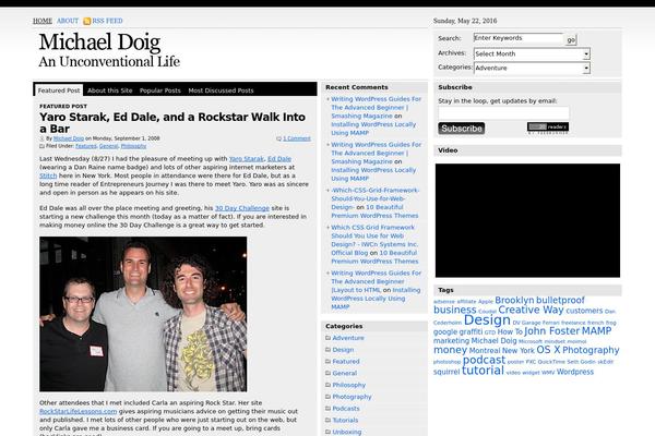 michaeldoig.net site used Wp-glory10