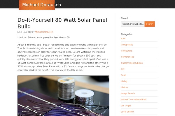 michaeldorausch.com site used Eleven40