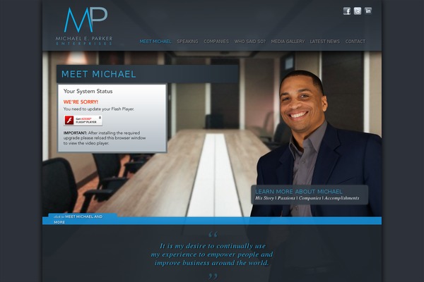 michaeleparker.com site used Mep-theme