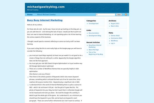 Flexi-Blue theme site design template sample