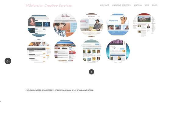 Spun theme site design template sample