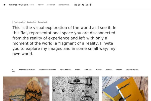 Exponent theme site design template sample
