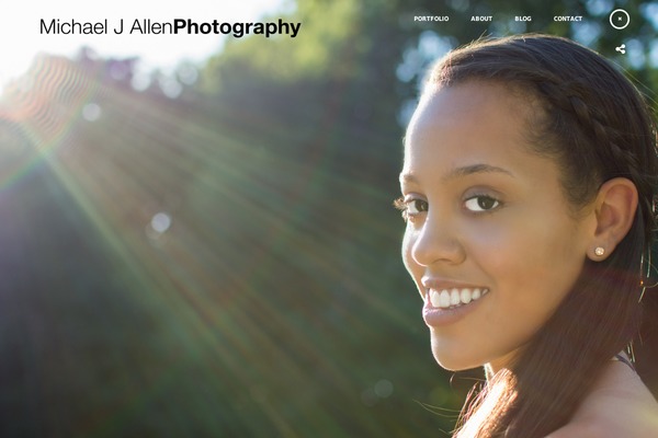 Darkroom theme site design template sample