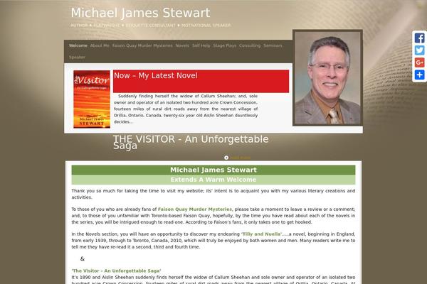 michaeljamesstewart.com site used Backmybook