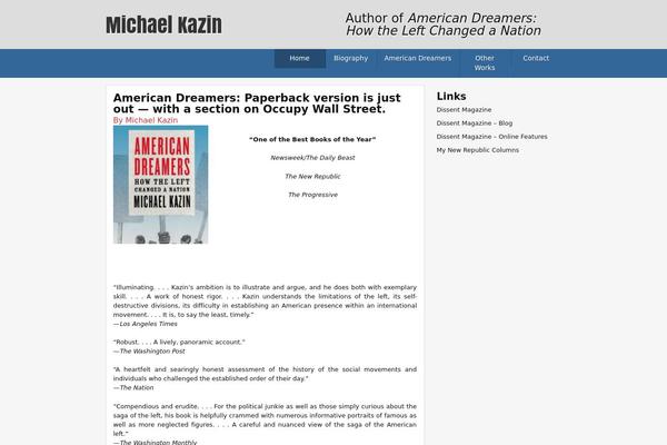 michaelkazin.com site used Pgm