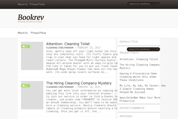 Book Rev Lite theme site design template sample
