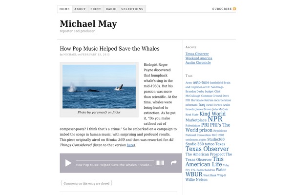 Thesis 1.6 theme site design template sample