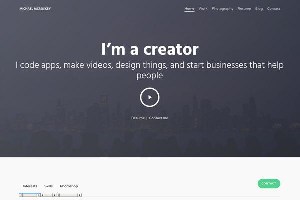 Site using Salient-portfolio plugin