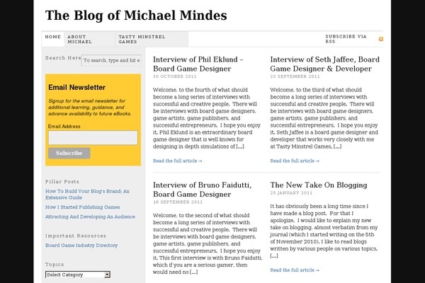 Thesis 1.7 theme site design template sample