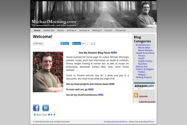 Weaver Xtreme theme site design template sample