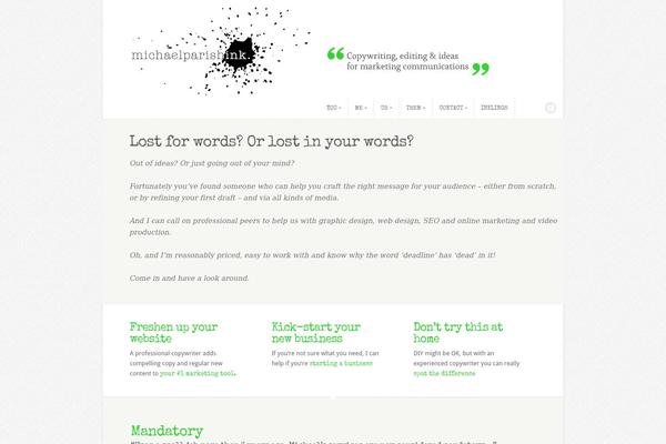 Trim theme site design template sample