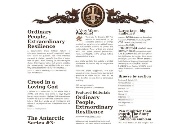 MP theme site design template sample