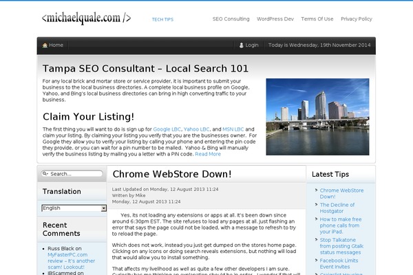 michaelquale.com site used Rt_mynxx_wp