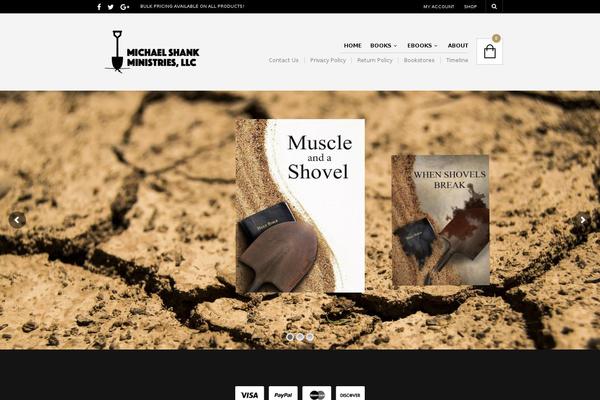 The Retailer Child theme site design template sample