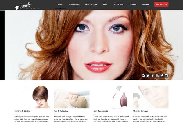 HairPress theme site design template sample