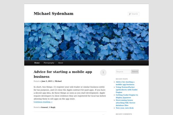Duster theme site design template sample