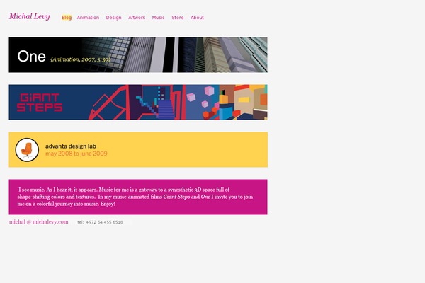 michalevy.com site used Michal