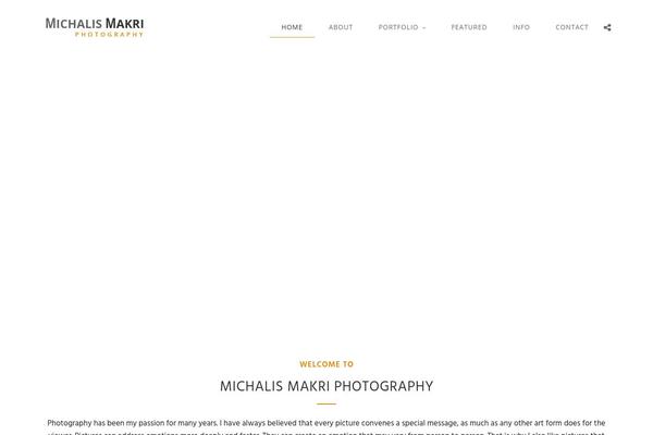 Photography theme site design template sample