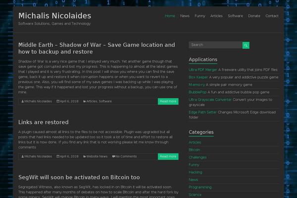 Spacious theme site design template sample