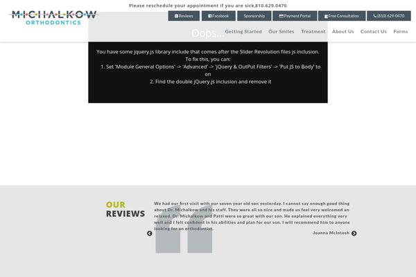 Site using Shiftnav-pro plugin