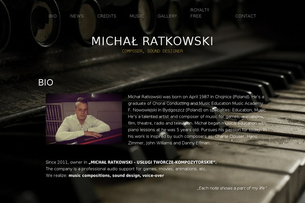 Alpha theme site design template sample
