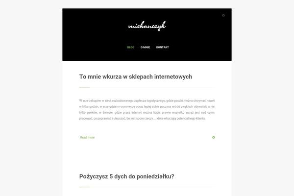Writer theme site design template sample