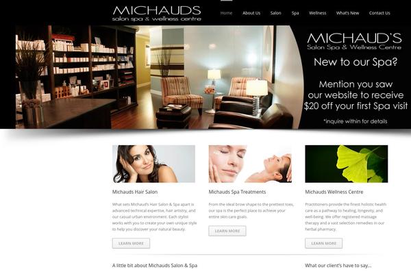 Divi Child theme site design template sample