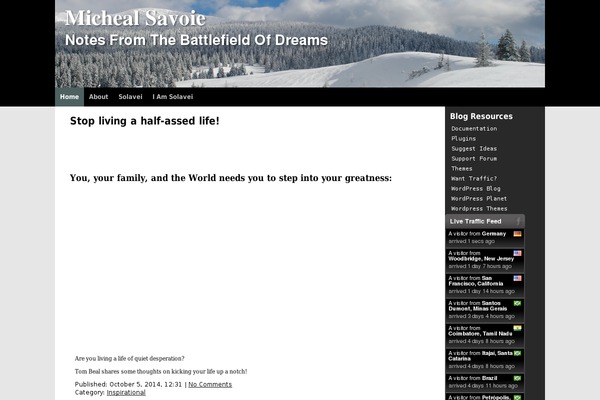 Site using Contact Form plugin