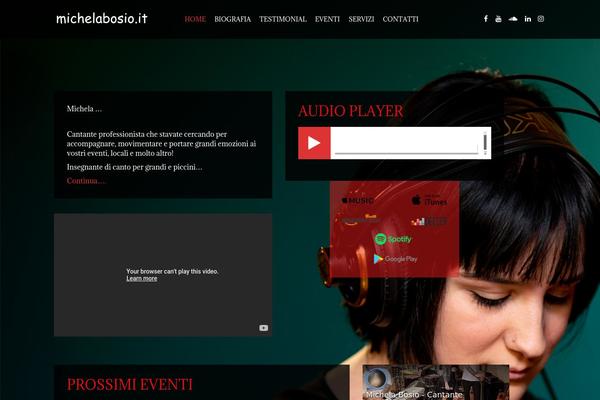 Vocal theme site design template sample