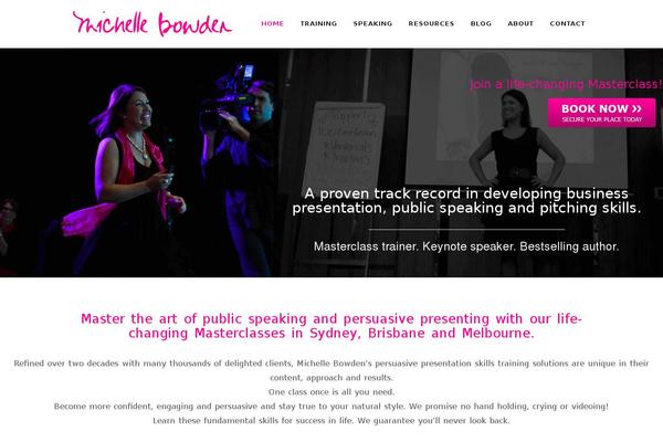 Michelle theme site design template sample