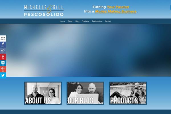 michellepescosolido.com site used Wordpressmakeover