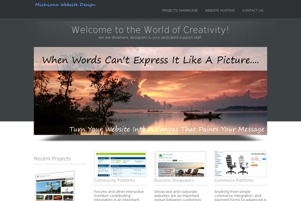 Simplify theme site design template sample