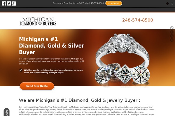 JustLanded theme site design template sample