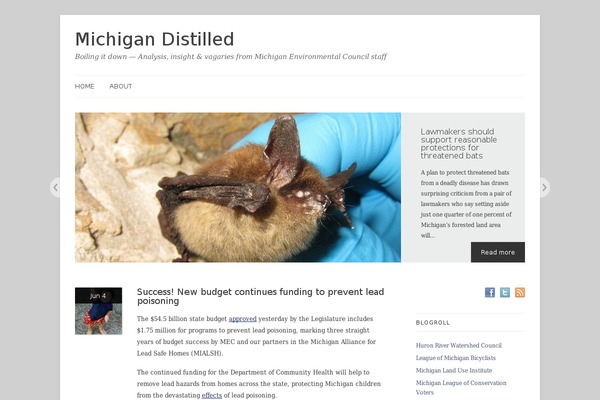 michigandistilled.org site used Linen pro Child