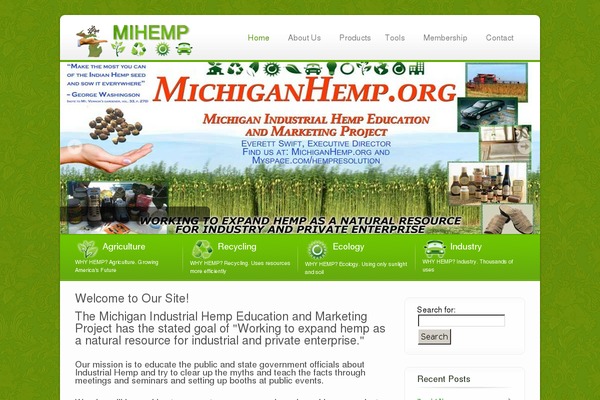 michiganhemp.org site used Ecobiz