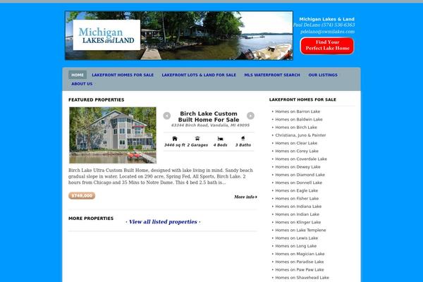 Estate theme site design template sample