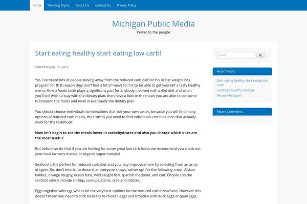 GovPress theme site design template sample