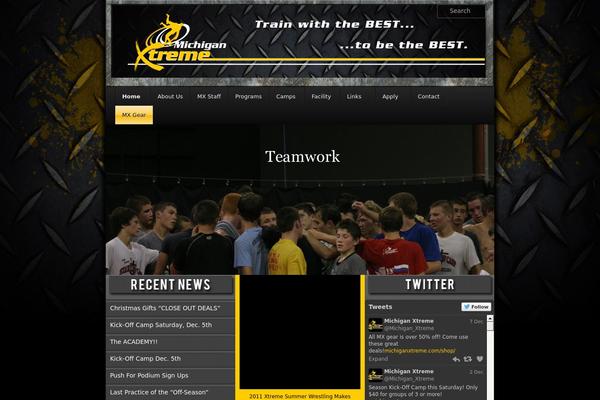 MX theme site design template sample