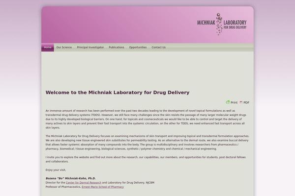 michniaklab.org site used Michniaklab