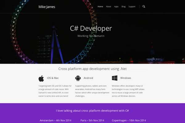 Site using Github WordPress Widget plugin