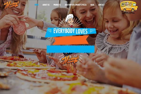 Pizza-restaurant theme site design template sample